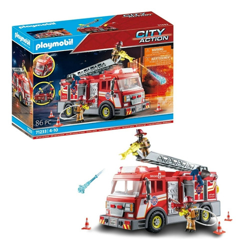 Playmobil Camión De Bomberos Con Luces Intermitentes- 71233