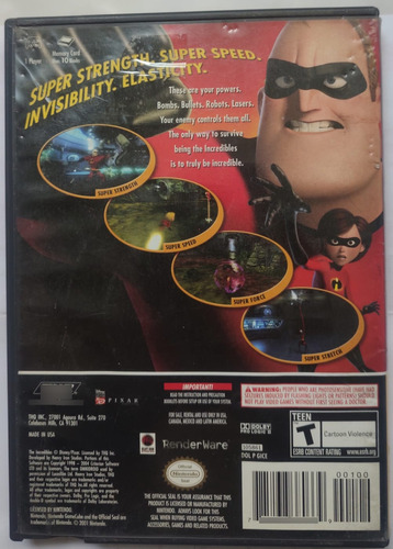The Incredibles Original Gamecube (Usado)