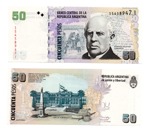 Billete 50 Pesos Convertibles Segundo Diseño Bottero 3636 Sc