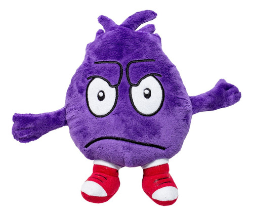 Peluche Wobi Rojo Morado Enojo (peluche De Emociones)