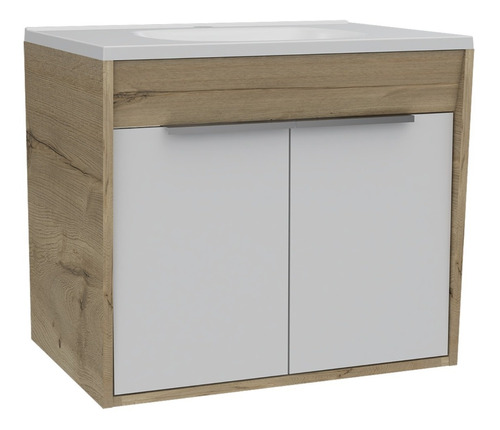 Mueble Lavamanos Carter 60 Flotante - Duna / Blanco