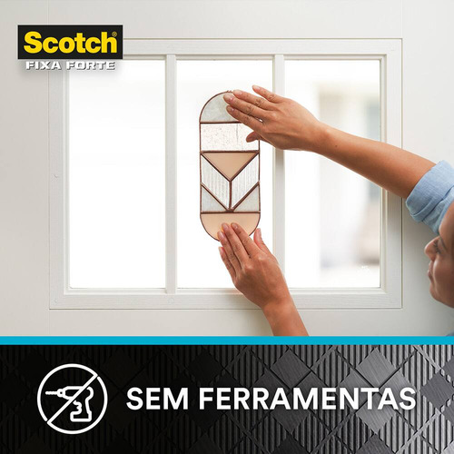 Fita Dupla Face 3m Scotch Fixa Forte Transparente 19mm X 2m