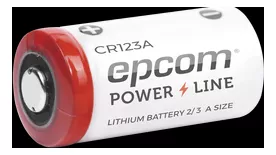 Bateria de Litio 3V 1300 MAH Epcom CR123A No Recargable