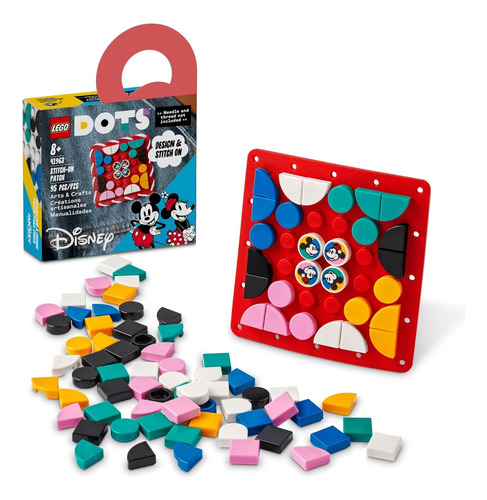 Lego Dots Mickey Y Minnie Mouse Kit  Parche Para Coser 41963