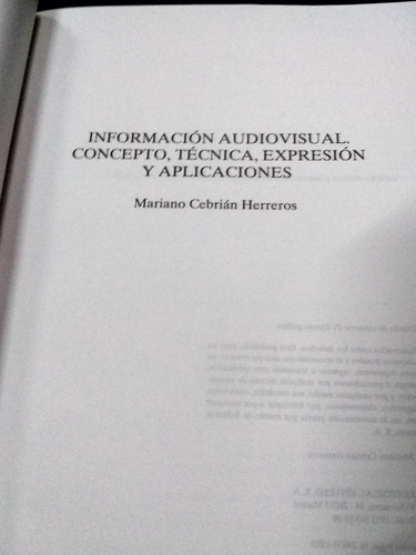 Información Audiovisual. Concepto, Técnica... C. Herreros . (Usado)