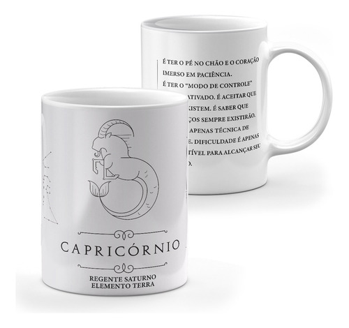 Caneca Signo Capricórnio - Personalizada