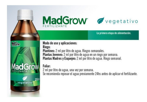 Imagen 3 de 7 de Kit Mad Line Cultivo 3 Indoor Autofloreciente/ Regulares