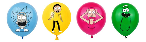 Globos De Cumpleaños Decoración Rick Morty Fiesta Temática