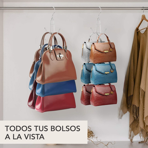 Organizador De Bolsos For Mujer, 2 Ganchos De Metal For