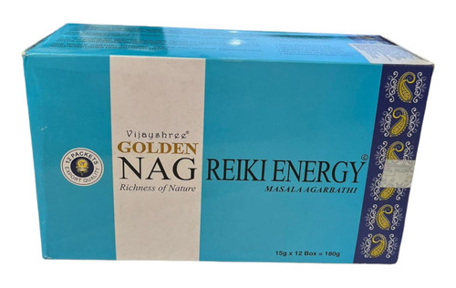 Incenso Massala Golden Nag Vareta Goloka Reki Energy Unid