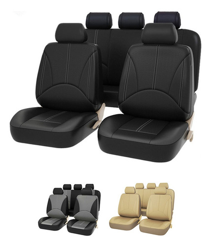 Cubierta De Asiento Para Carro De Cuero 9pcs/set Universal