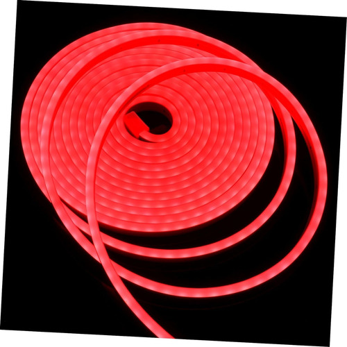 Tira Luz Led Continua Transformador Flexible Neon Red Roja