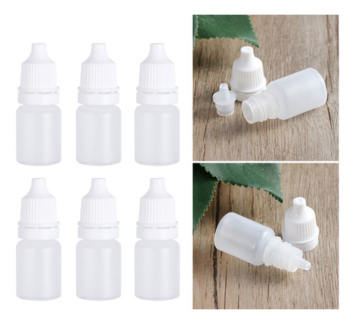 Frascos Goteros Exprimibles De Plástico Vacíos Blancos De 5