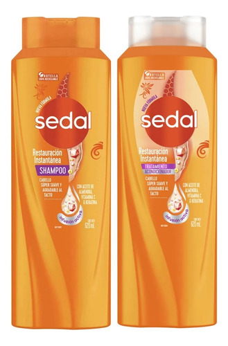 Sedal Restauración Instantánea 620ml Shampoo + Acondicionado