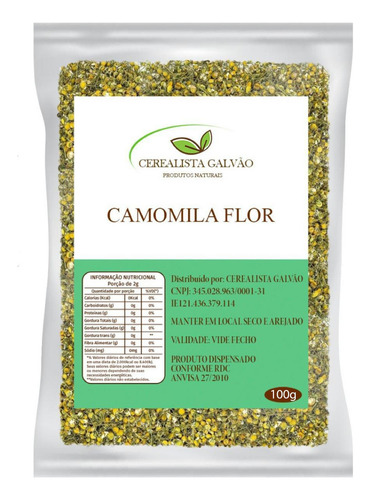 Cha De Camomila Flor 100g Camomila Premium