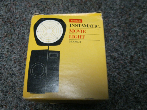 Kodak Instamatic Movie Light Model 2 No.d376 In Box. Mis Ddv