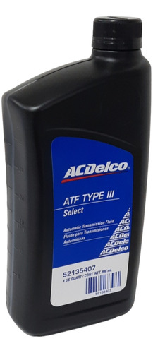 Aceite Acdelco Selct Atf Type Iii(caja12lts)