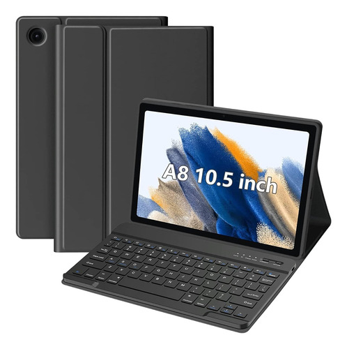 Funda Cover Keyboard Bluetooth Samsung Tab A8 10.5  X200  