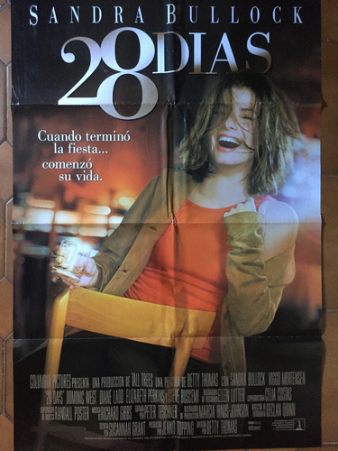 Poster Sandra Bullock En 28 Dias Original