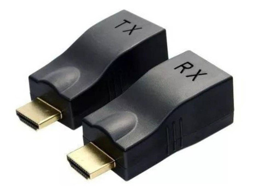 Imagem 1 de 1 de Extensor Hdmi 30 Metros Via 1 Cabo De Rede Rj45 Cat5e/6