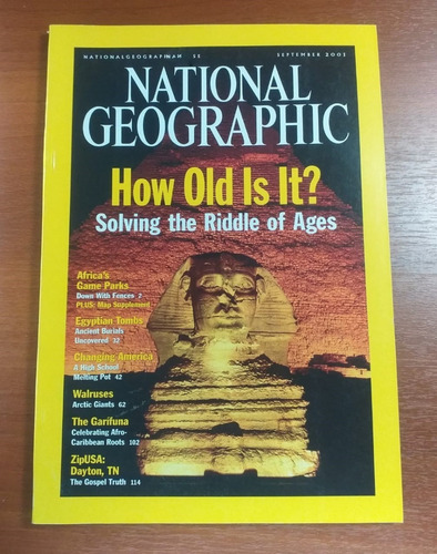 National Geographic En Inglés Nro 3 Vol 200 Septiembre 2001
