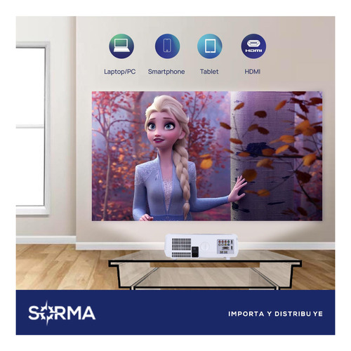 Imagen 7 de 10 de Proyector Starvision Hd 1080 Led 3000 Lumens Hdmi Usbx2