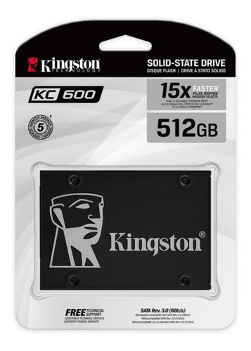 Kingston Ssd 512gb Skc600/512g Tranza
