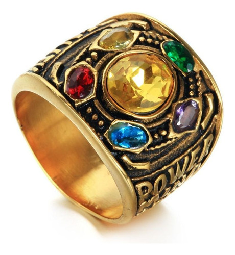 Joyería Punk Anillo De Poder Guantelete De Thanos Anillo