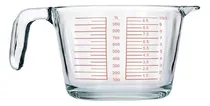 Comprar Jarra Medidora Vidrio Templado 1 Litro Cocina Liquido Polvo