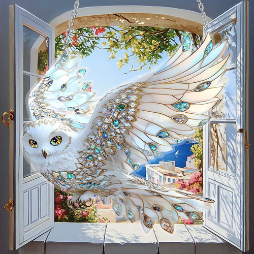 Colgante Acrílico En Forma De X Owl Catcher Para Hogar, Exte