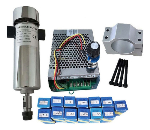 800w Motor Husillo Refrigerado Aire Er11, 52 Mm Y 20 000 Rpm