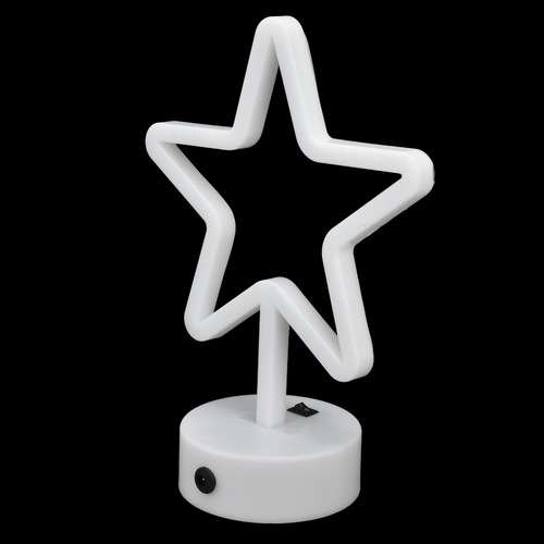 Escritorio Led Usb Con Estrella De Cinco Puntas, Cálido Letr