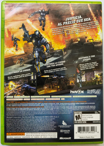 Crackdown 2 Xbox 360 Perfecto Estado! (Usado)