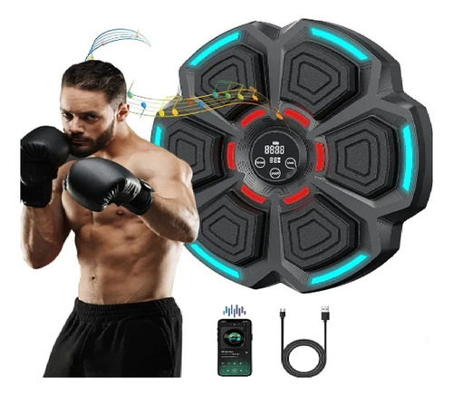 Maquina De Boxeo Bluetooth Entrenamiento Gimnasio Ejercicio