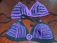 Imagen 5 de 5 de Corpiños Malla Tejido Crochet