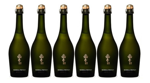 Imagen 1 de 2 de Espumante Bodega Privada Extra Brut Pack X 6 750cc