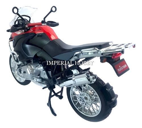 Bmw R1200 Gs - Rojo Y Negro Moto Rastar 1/9 Rojo Y Negro