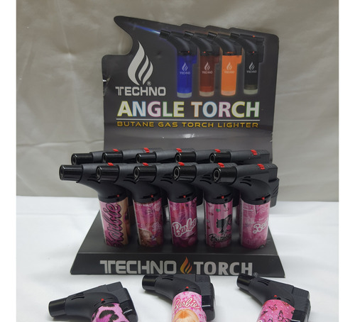Encendedor Techno Torch Barbie Diseño Soplete Caja 15 Piezas