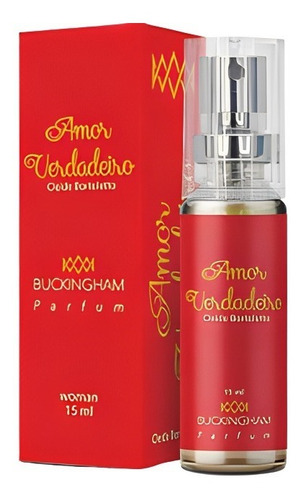 Perfume Amor Verdadeiro 15ml Fem Buckingham Com Alta Qualidade Fragrância Exclusiva Fixação Perfeito Para Mulheres Refinadas E Exigentes. Boa Promoção