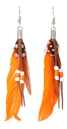 Dsv Pendiente Colgante, Pendientes De Plumas, Borla Larga,