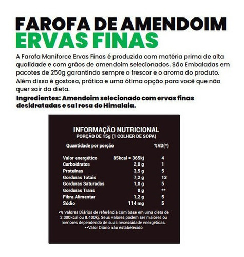 Imagem 7 de 7 de Kit 03 Farofa De Amendoim Low Carb Sabores - 250g