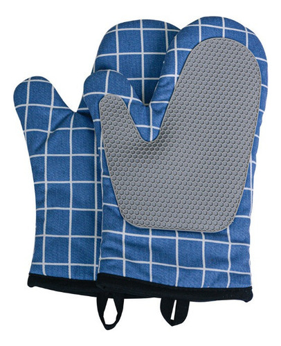 1 Par De Guantes De Silicona Resistentes Al Calor Para Horno