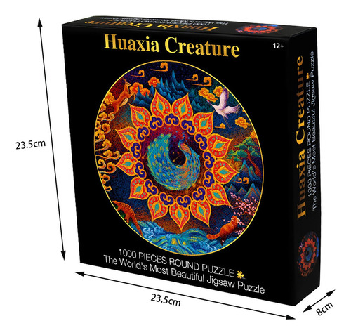 Puzle Circular De 1000 Piezas De Multicolor Challenge 1000