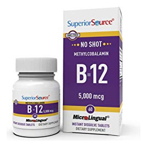 Fuente Superior No Shot Metilcobalamina B12 Multivitaminas, 