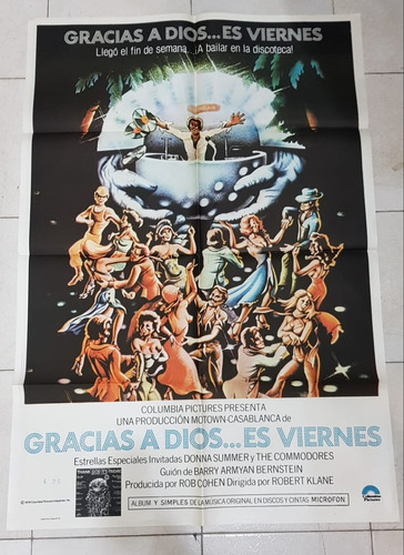 Afiche De Cine- Gracias A Dios Es Viernes- Envio 