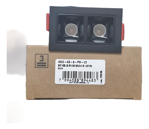 Spot Embutir Recuado Picco 34° Interlight 5W Led Luz Amarela