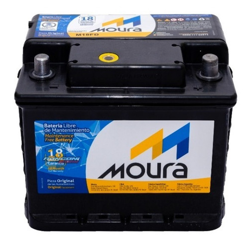 Bateria Moura M18fd 12x45 Para Auto 