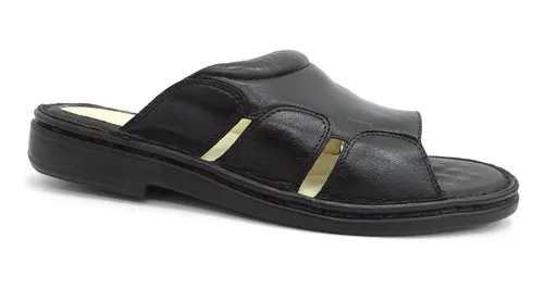 Chinelo De Couro Anatomico 66911 Opananken 12 Preto Frete
