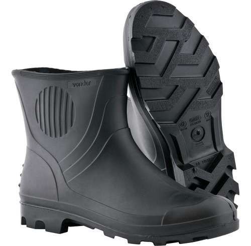 Bota Pvc 40 Cano 3/4 Sem Forro Preto Ca3151 Vonder