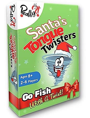Santas Tongue Twisters Card Juego, Juegos De Navidad Xz6gw